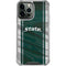 Michigan State University Jersey Grey iPhone 15 Pro Max Clear Case